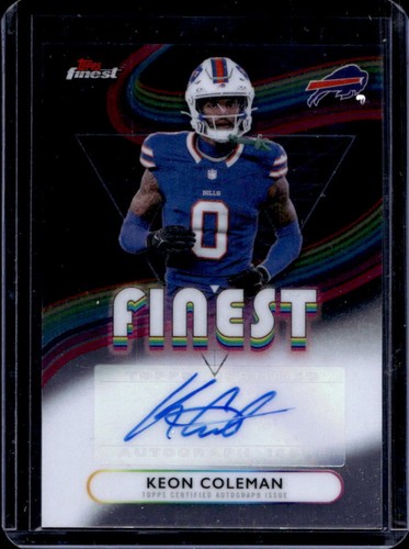 2025 Topps Finest Keon Coleman Auto Autograph #FA-KC Bills