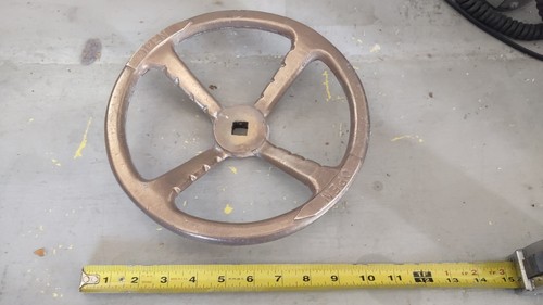 US Navy Warship Brass Hatch Wheel