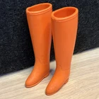 Vintage Barbie Soft Orange Riding Boots 1960-70s Accessory 1881 1296 C2