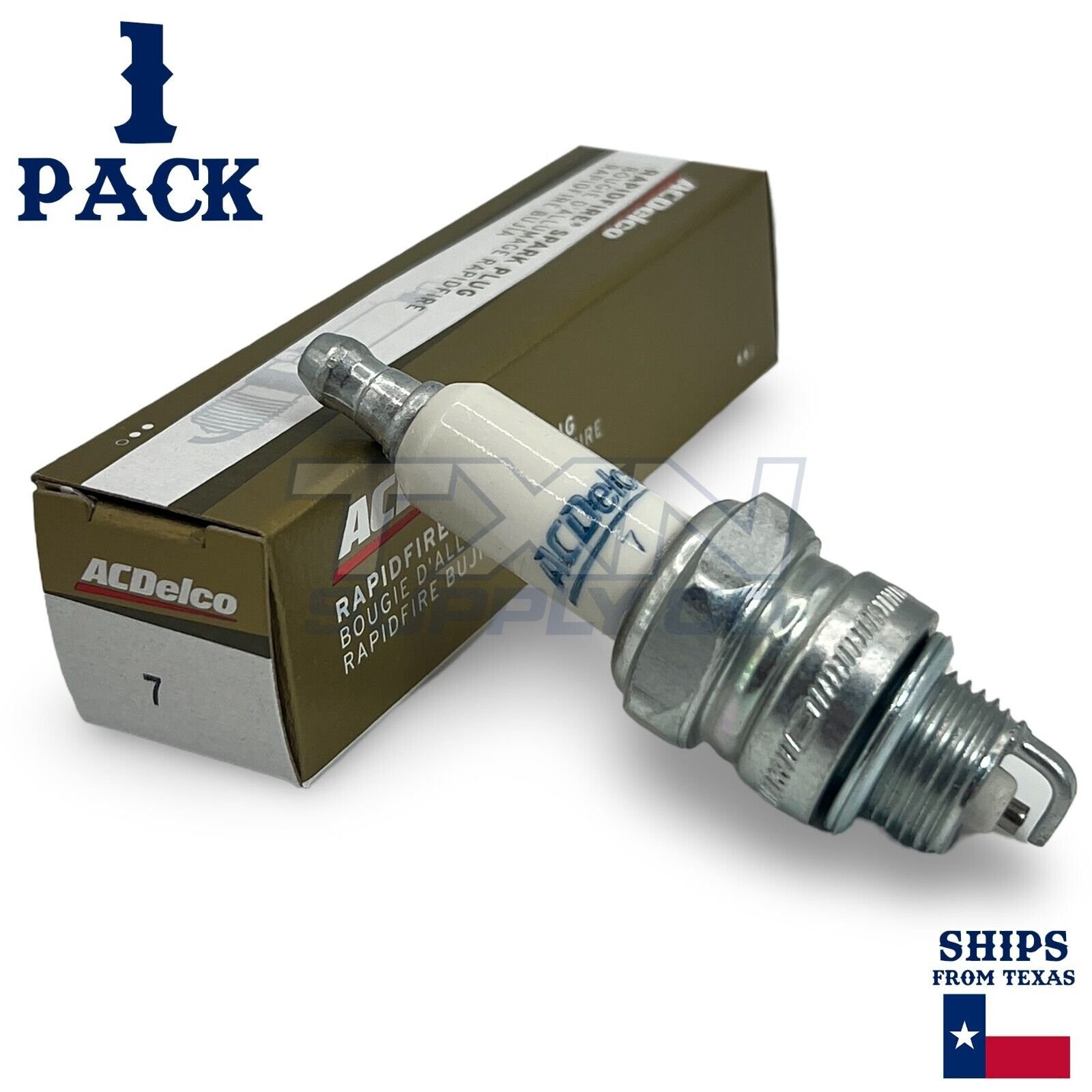 1 Pack GM ACDelco RAPIDFIRE #7 Platinum Spark Plugs 19360569