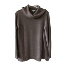 J Jill 100 Cashmere Brown Long sleeve Size M turtleneck sweater