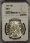 1885-O Morgan Silver Dollar NGC MS63 $1