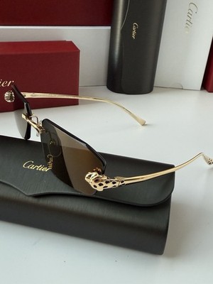 Cartier バーガンディ サングラス パンテール ドゥ カルティエ