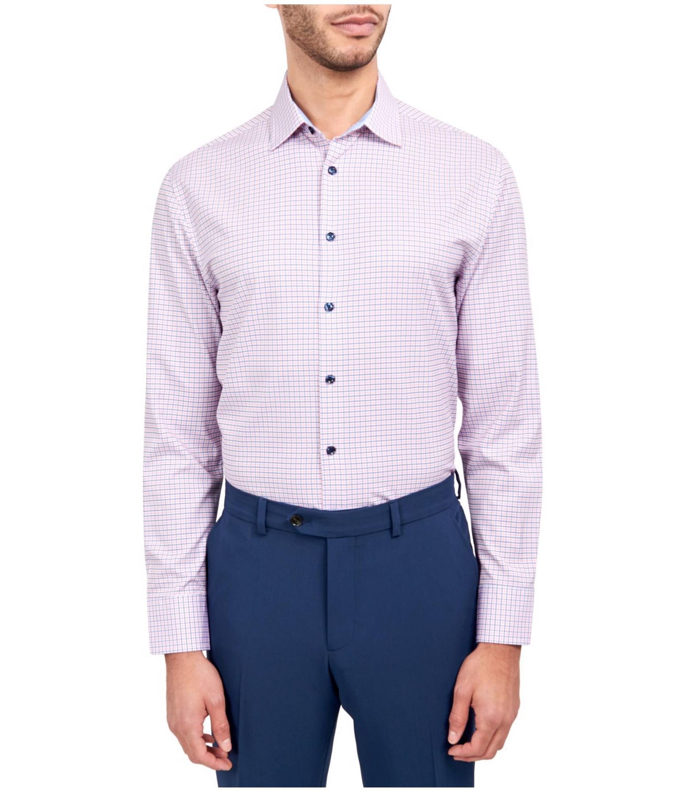 ConStruct Mens Slim Performance Stretch Button Do… - image 1