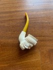 TWO VINTAGE TURKISH BEARDED SULTAN/MAN MEERSCHAUM TOBACCO PIPE  iL4 — photo 2