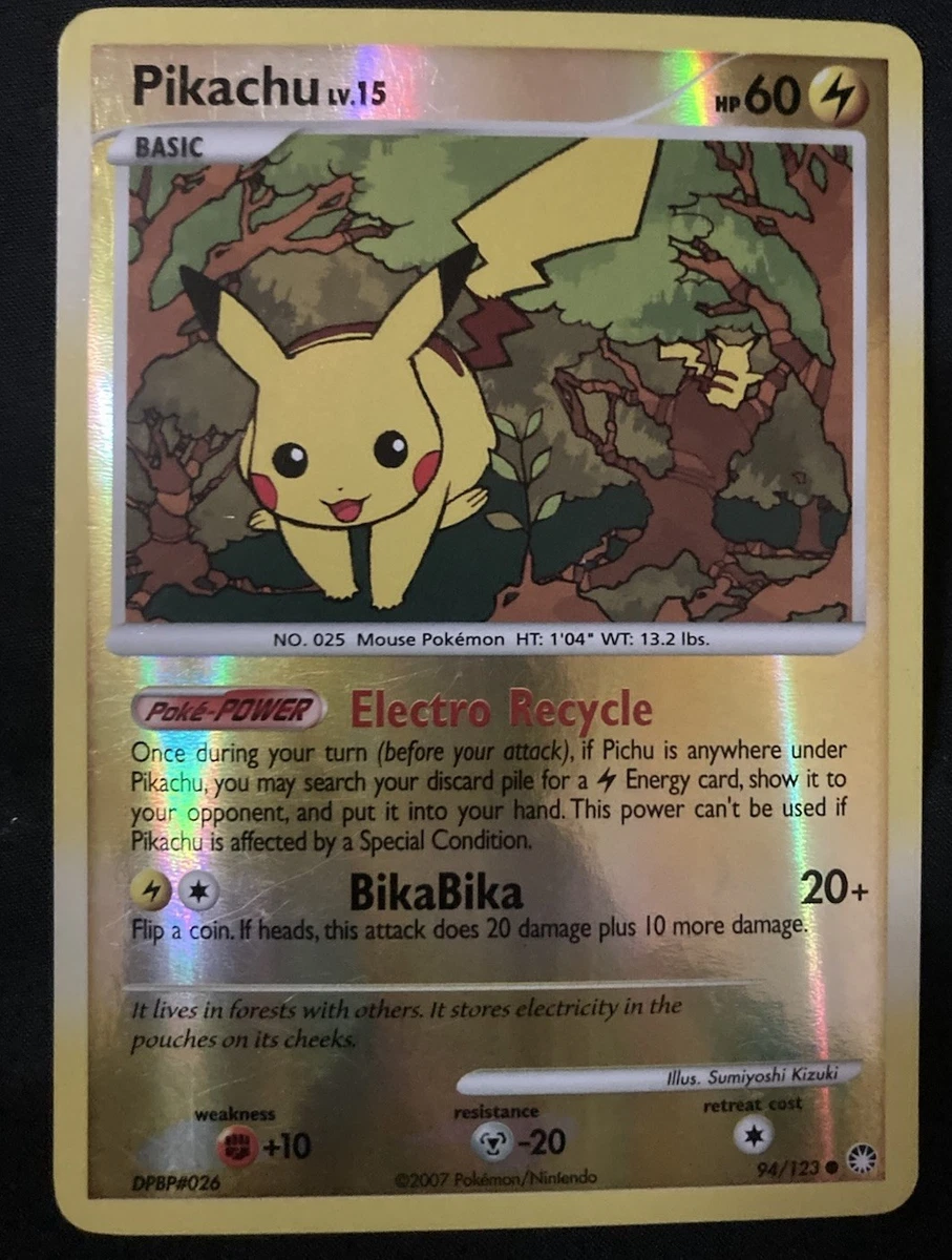 Pikachu Pokémon TCG Mysterious Treasures Individual Collectible