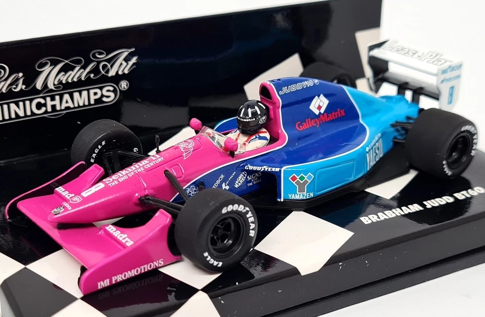 Minichamps 1/43 - Brabham Judd BT60 1992 Damon Hill F1 Diecast Scale Model Car - Image 3 of 4