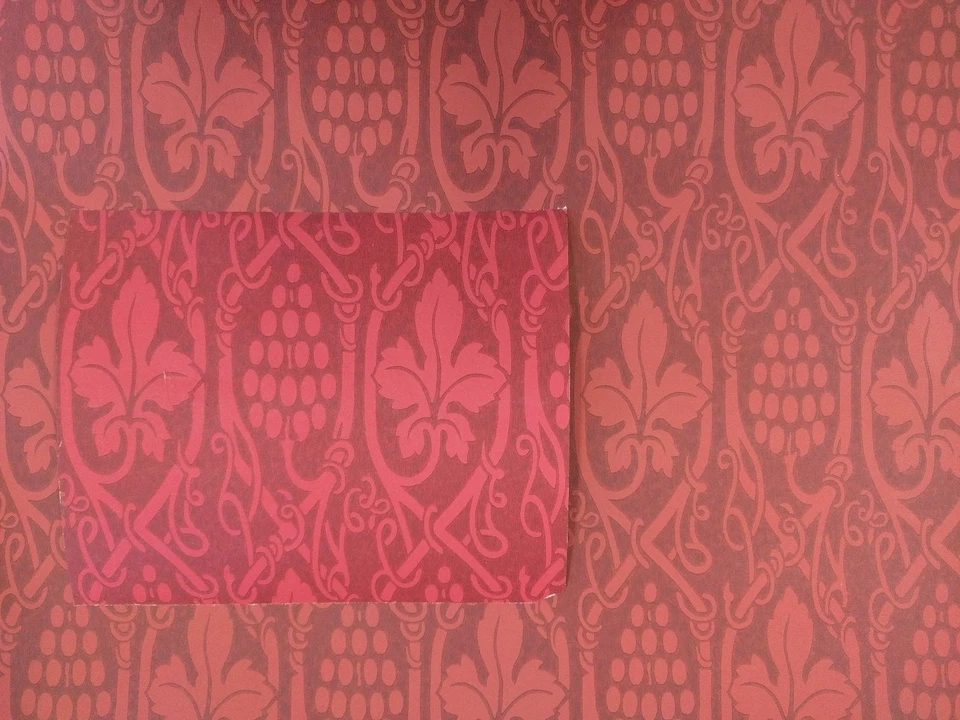 Papel Pintado Vintage Borgoña Viñas Uvas Vino Lote de 4 Rollos LEER descripción Foto 3 de 3