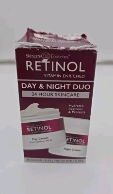 Skincare LdeL Cosmetics Retinol Vitamin Enriched Night & Day Cream Duo 1 oz ea.