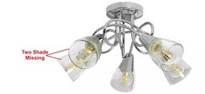 5 Light Ceiling Light Argos Home Curico Flush Ceiling Light (3 Shades) 3128628 R