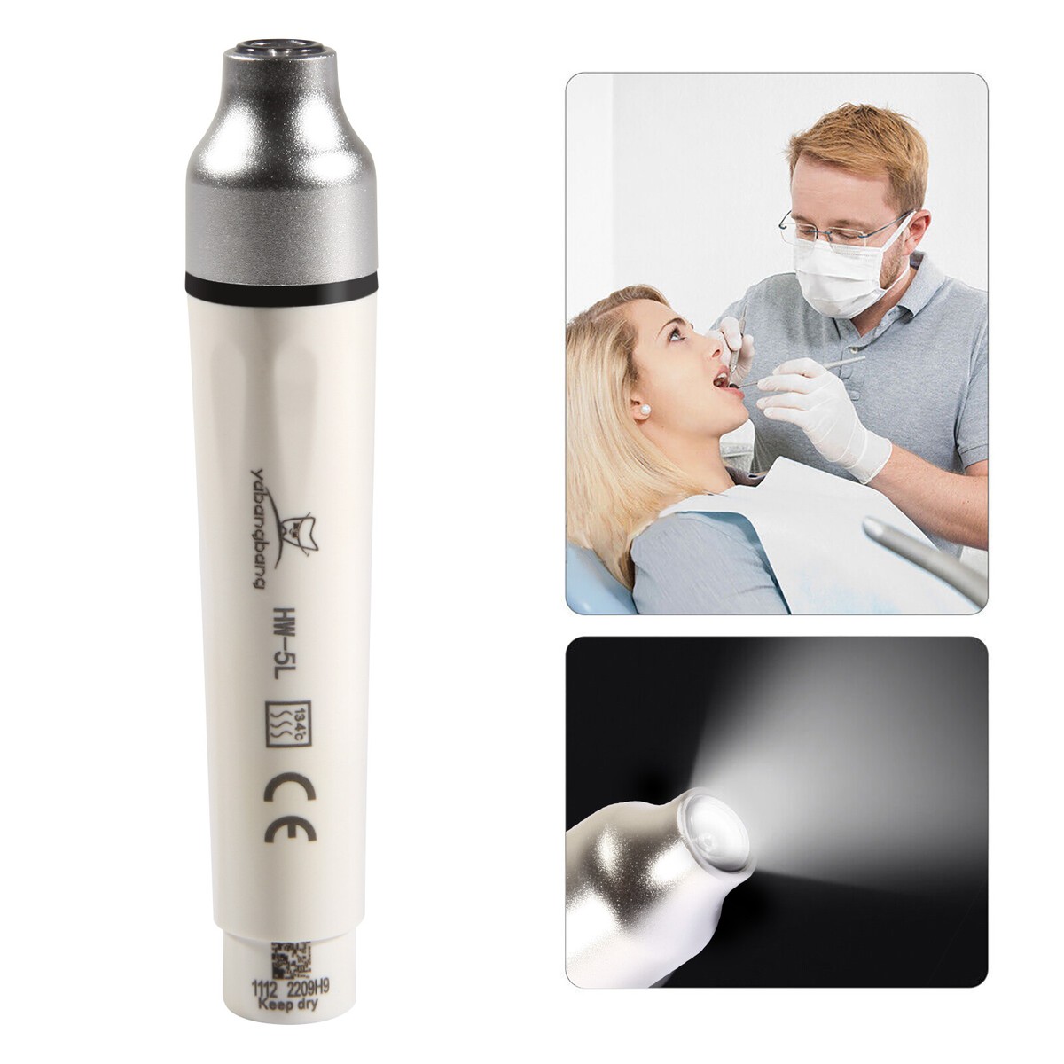 EMSハンドピース LED Dental Ultrasonic Piezo Scaler Handpiece Bottle Fit EMS