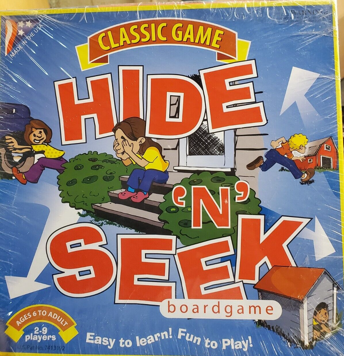 Vintage Ideal Toy Co 1967 Hide N' Seek Childrens Board Game