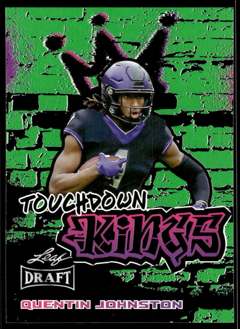 2023 Leaf Draft Green  99 Quentin Johnston  TD Kings Rc