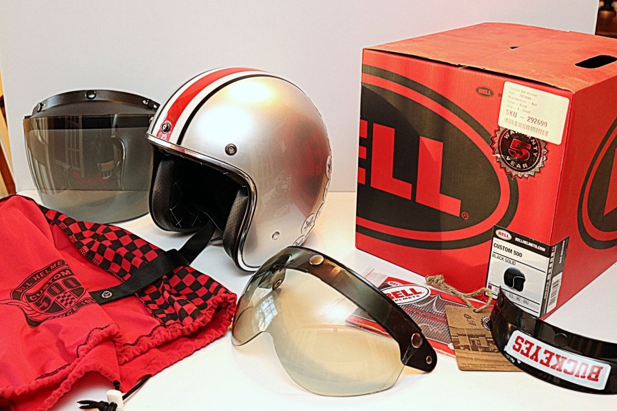 Bell Custom 500 Motorcycle Helmet XS, Ohio State Football