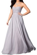Meier Women's One Shoulder High Slit Beaded Prom Evening Dress size 6
