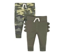 Gerber Baby Boy 2-Piece Green Camo Dinosaurs Pants Size 3-6M