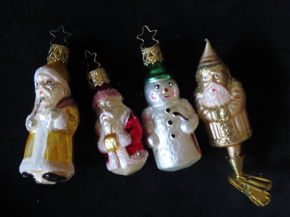 Vintage lot/8 Old World Christmas/Inge Glas Miniature Ornaments eBay