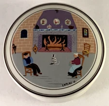 Villeroy & Boch Naif  4" Lidded Candy Box Trinket Jar Signed Laplaub5 Luxembourg