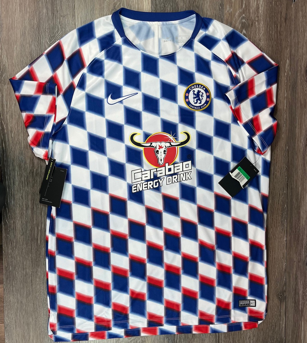 『チェルシーショップ』2 Nike Men's Chelsea Squad Top GX2 Whit Blue Practice jersey 919937