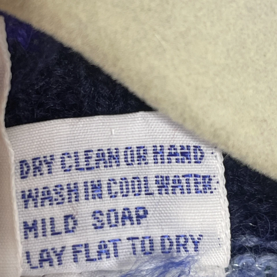 Vintage Vest Womens Small Purple Blue Pink Wool Sweater The Eagles's Eye Jumper - Image 4 of 4