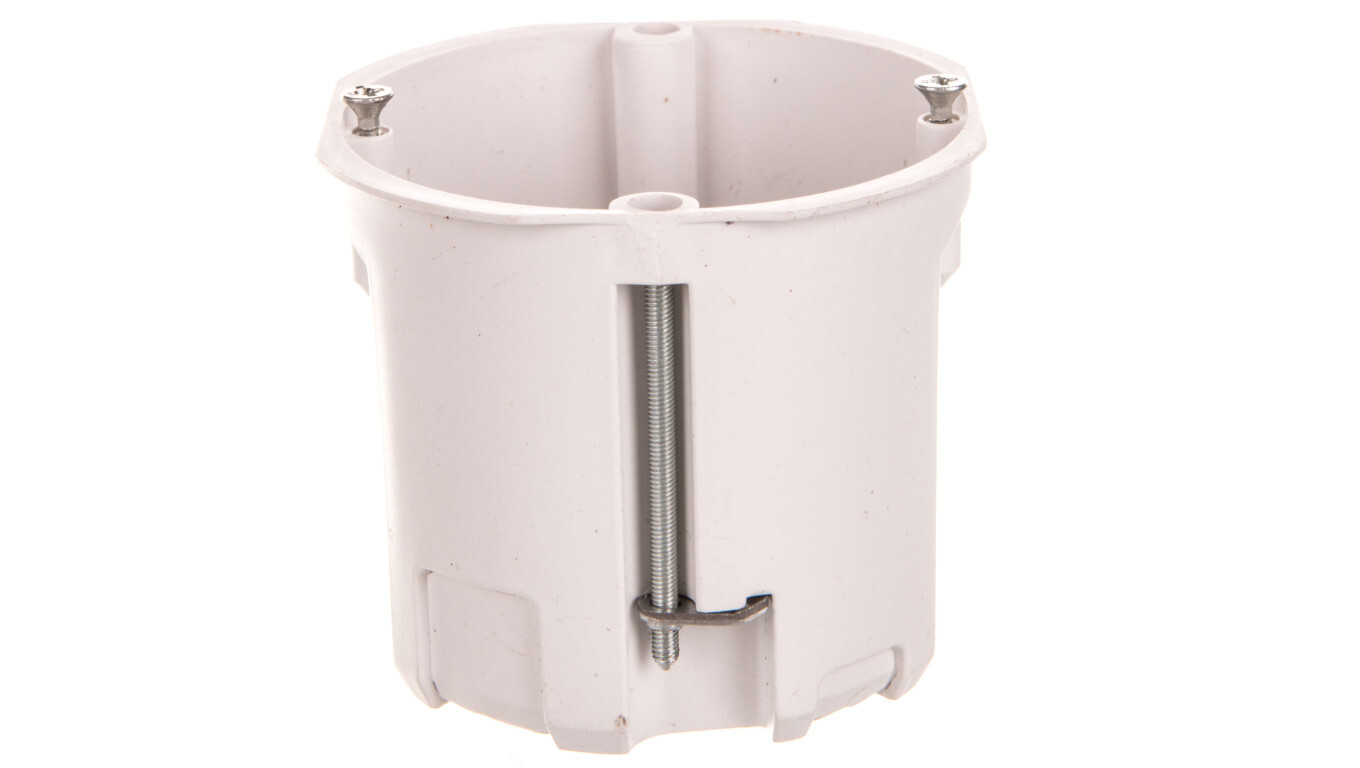 Flush-mounted box 60mm plasterboard white PK- 60 x60ep deep 13.65 /100pcs /T2UK