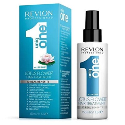REVLON UNIQ ONE LOTUS FLOWER ALL IN 1 HAIR TREATMENT SPRAY-ON SILK 5.1 OZ NIB