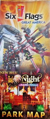 Park Map: Six Flags Great America 2013 - Gurnee, IL