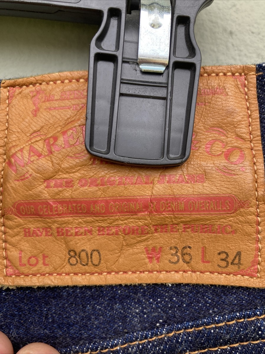 Warehouse Co Japan 800XX Raw Denim Jeans 36x 30 | eBay