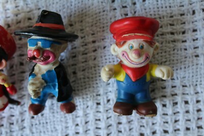 Vintage 1981 Mego Clown Around Circus Clowns PVC Toy LOT