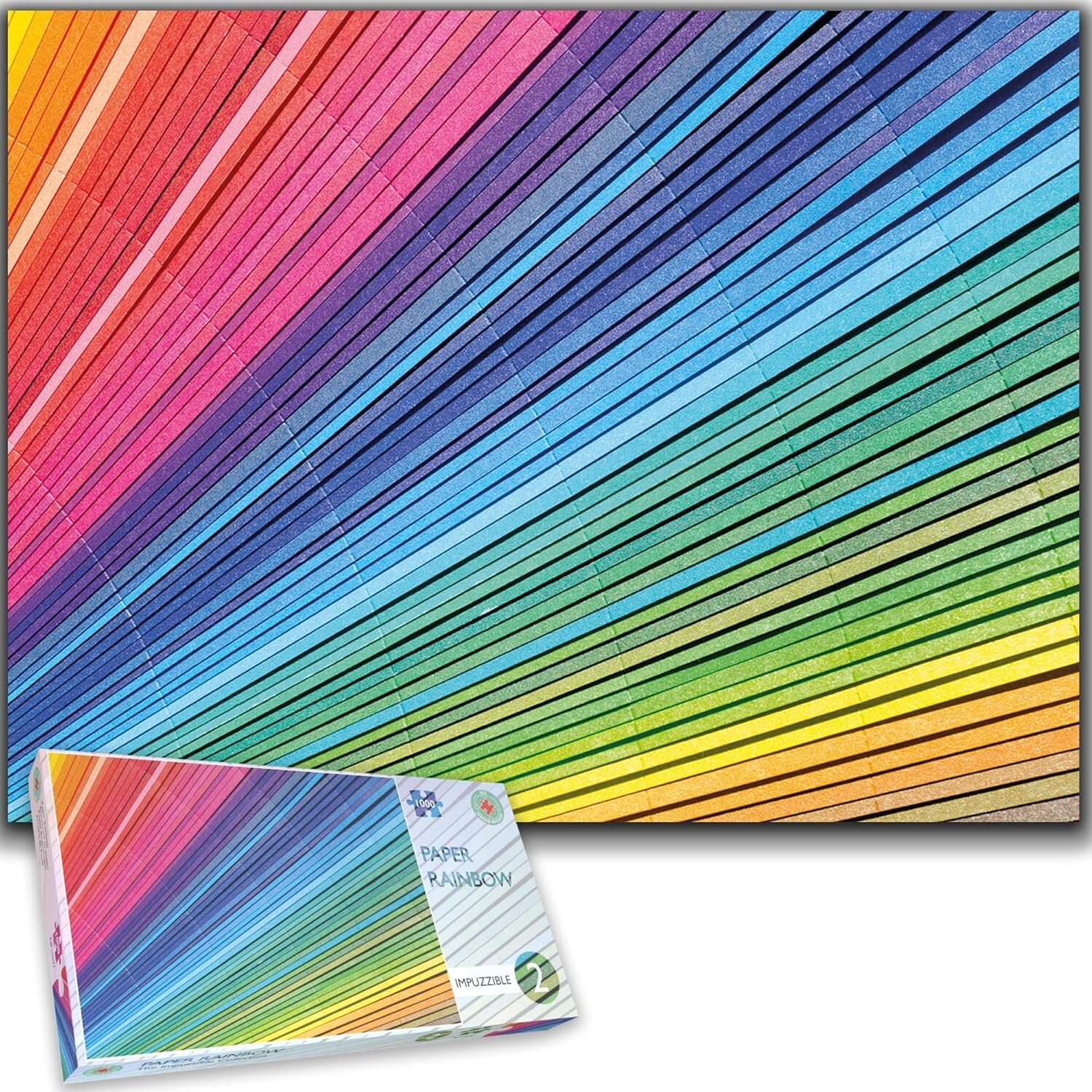 1000 Piece Jigsaw Puzzles Paper Rainbow Impuzzibles Range For Adults Gift Idea