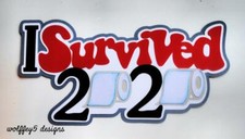 CRAFTECAFE 2020 VIRUS TITLE premade paper piecing scrapbook diecut piece page 3D