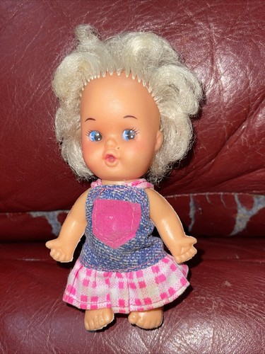 Vintage 4” Tiny Baby Toddler Girl Doll Unmarked  - Picture 2 of 6