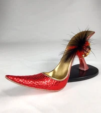 Mark Roberts Red Shoe Wine Holder Christmas Holidays Frontgate table top decor