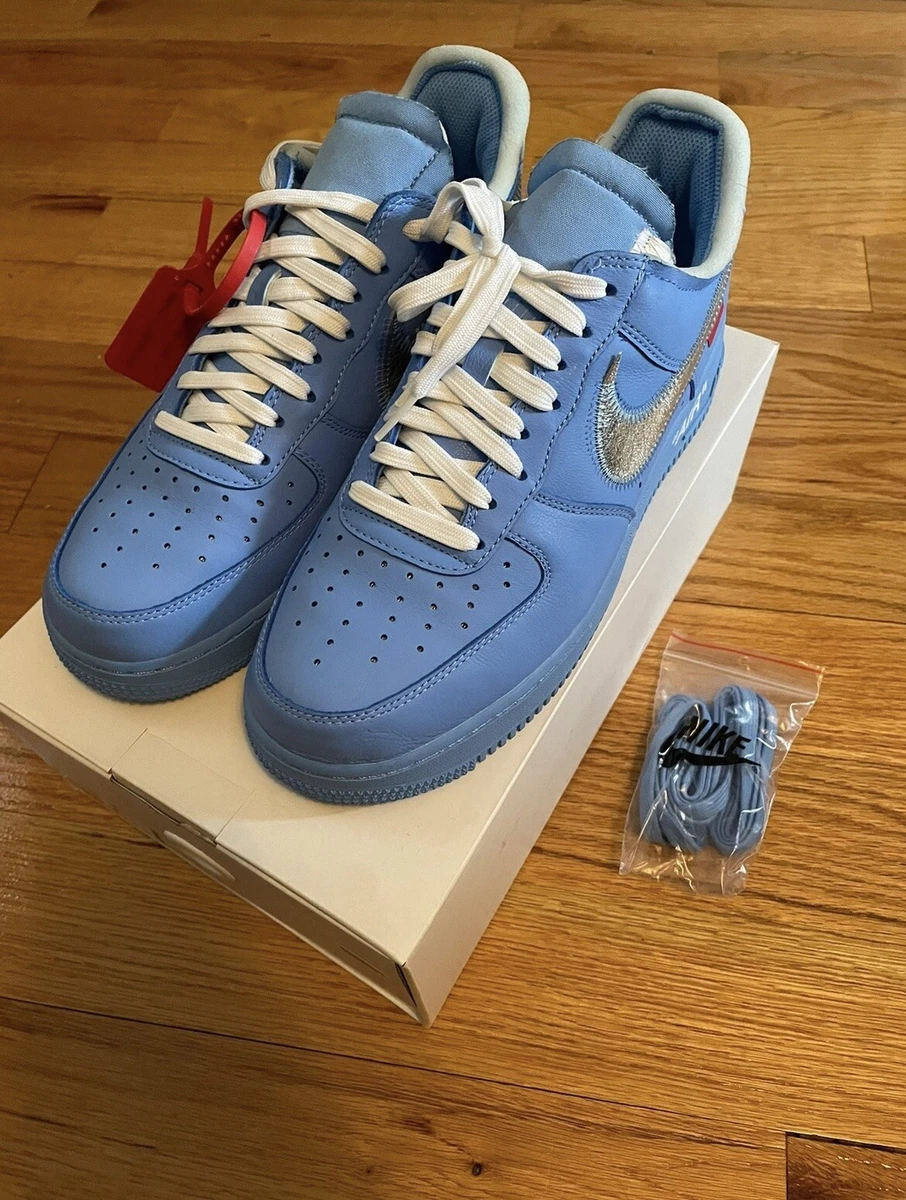 Size 8.5 - Nike Air Force 1 '07 Virgil, MCA University Blue