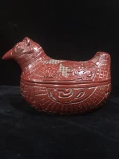 China Vintage Lacquerware Exquisite Bird Statue Jewelry Box Collection Gift Art