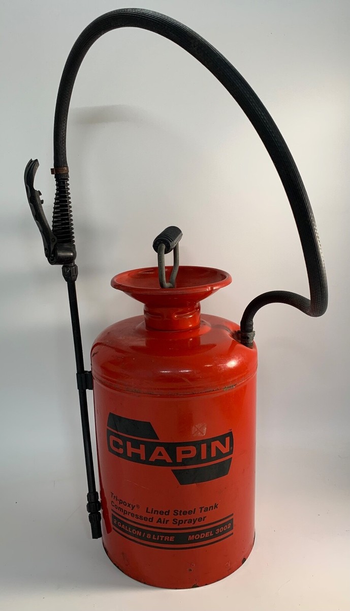 CHAPIN TRI-POXY LINED STEEL TANK 2 GALLON MODEL 3002 COMPRESSED