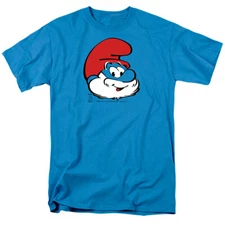 The Smurfs Papa Smurf Head Licensed T-Shirt