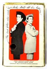 rare ca. 1958 JAMES GARNER  JACK KELLY "Maverick" TV Show deck of playing cards