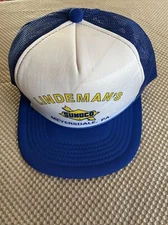 Vintage Blue Pennsylvania Sunoco Gas Oil Trucker Hat. Snapback Cap Advertising