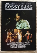 BOBBY BARE IN CONCERT PROGRAMME ~ 16 Pages ~ WITH REVIEW ~ 1980&rsquo;s HAMMERSMITH