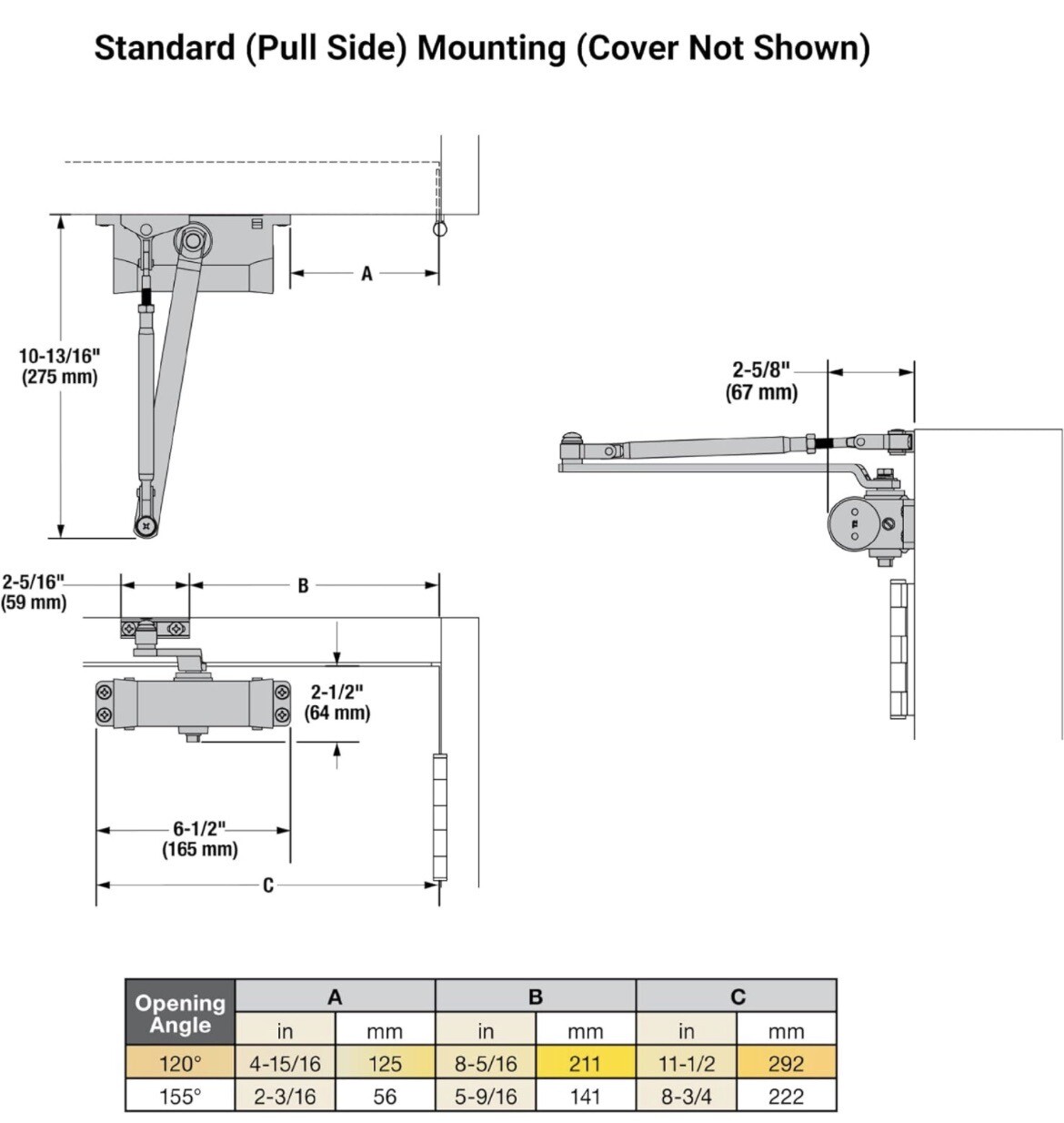 Brinks+BC4008+Door+Closer+Heavy+Duty+Residential+Matte+Black+Steel