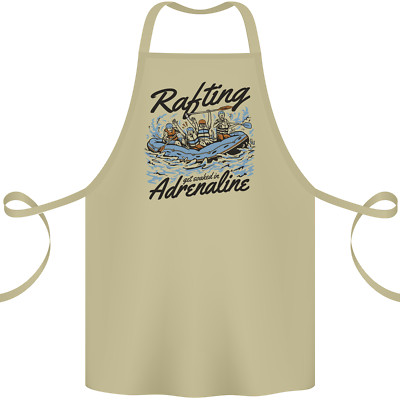 Rafting Get Soaked in Adrenalin Weißwasser Baumwolle Schürze 100% Bio