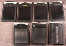 Lot of 6 Graflex Graphic, Fidelity, Riteway 4x5 Film Holders  Film Pack Adapter