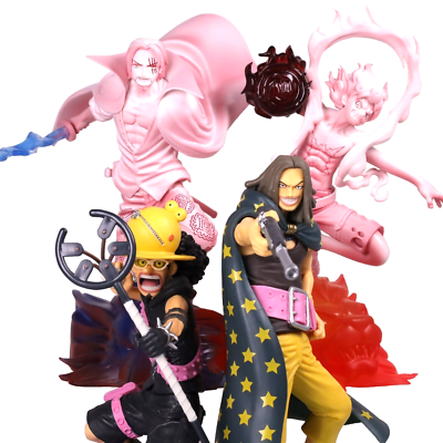 One Piece Luffy Gear 5 Shanks Usopp Yasopp Figure Set Senko Zekkei