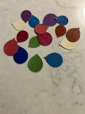 30 Stampin Up Balloons Punches Glitter Paper Punchies New Die Cuts