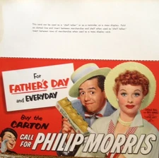 LUCILLE BALL AND DESI ARNAZ "PHILIP MORRIS SHELF TALKER"