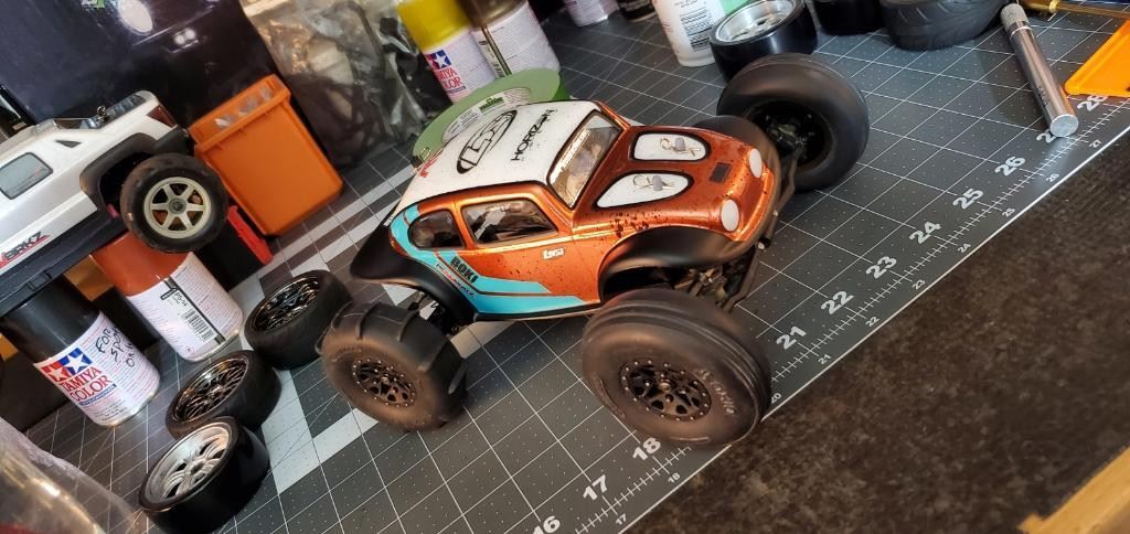 BOKI Racing Aftermarket Unpainted Mini-T Baja Bug Body 1/18 Team Losi 1304