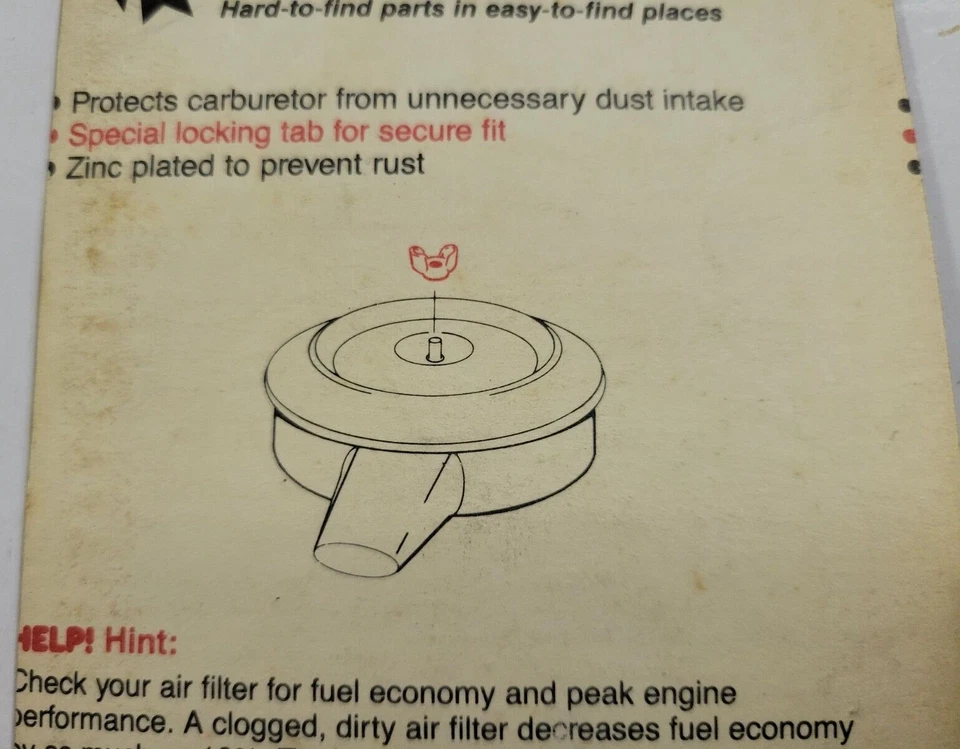 Tuerca de retención de filtro de aire Dorman Help 41095 8 mm para Datsun Nissan Foto 3 de 3