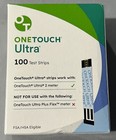 One Touch Ultra Glucose Blood Test Strips - 100 Strips - Exp 1-31-2026
