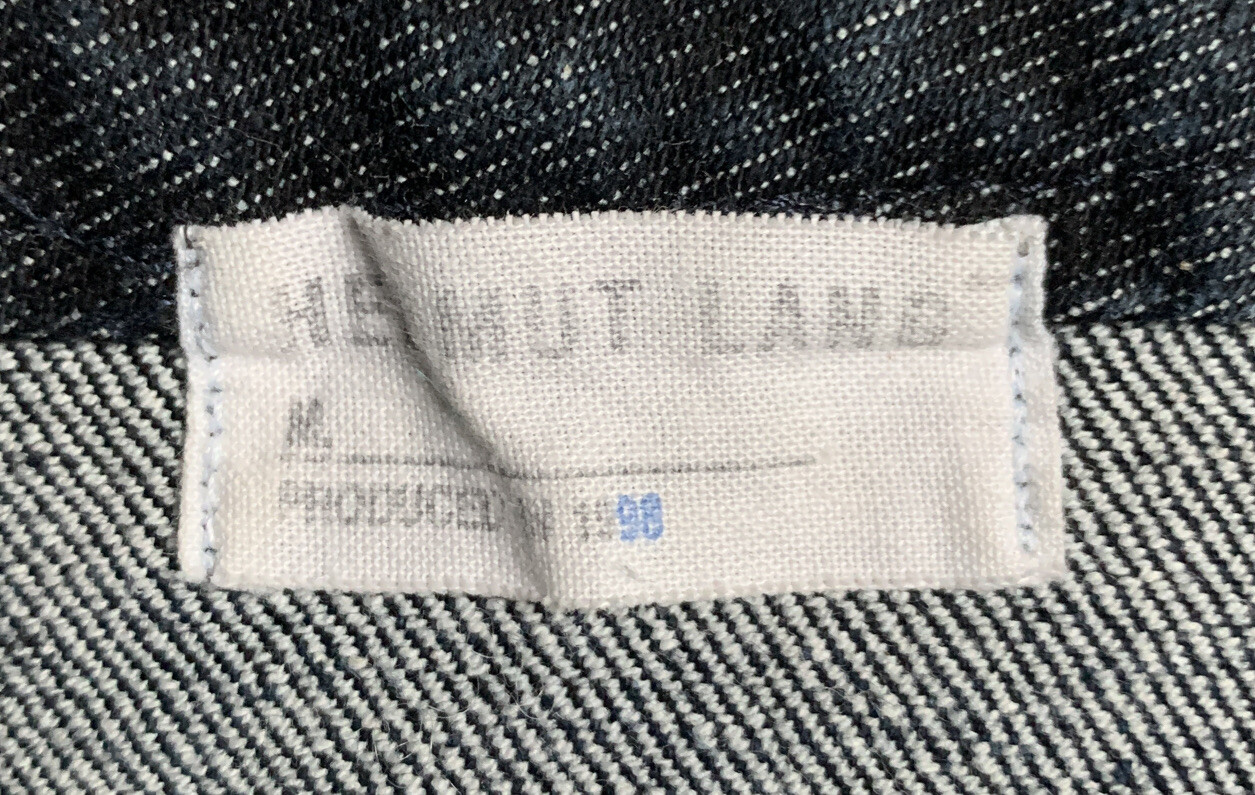 Vtg 1998 RARE Collectors Piece Blue Black HELMUT LANG Fitted Skinny Skirt Xs 6 image 5